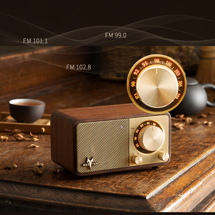 SANGEAN MOZART Retro ไร้สายแบบพกพาขนาดเล็กบลูทูธลำโพง FM วิทยุ | Lazada ...