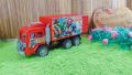 BP9001 MAINAN ANAK LAKI-LAKI COWOK MOBIL TRUK KONTAINER TREK TRUCK AVENGERS MERAH KEREN. 