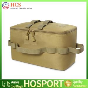 【HCS】Camping Storage Bags Large Capacity Gas Stove Canister Pot Carry Bags 600D Oxford Pouch Storage Bag for Hiking Camping