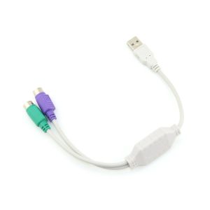 Kabel Converter Konverter USB To PS2 Keyboard & Mouse - Konektor USB Male Ke PS2 Female