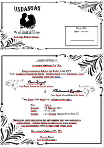 Undangan Walimatul Ursy HVS