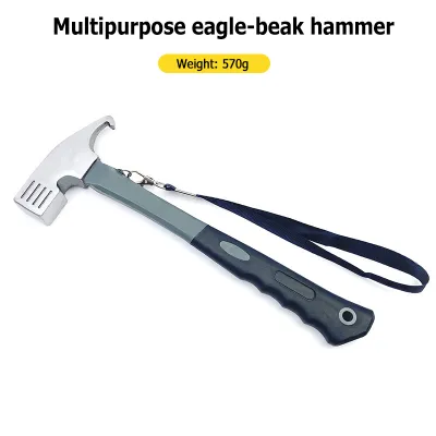 Lightweight Tent Stakes Ground Nails With Hammer Hook Shovel Multifunctional Canopy Pegs For Camping Picnic Outdoor Use