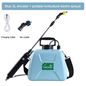 5L ไฟฟ้าเครื่องพ่นสารเคมีสวนอัตโนมัติละออง USB ชาร์จพืชพ่นขวดสปริงเกลอร์ไหล่ประเภทรดน้ำสามารถ
