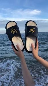 MenS Summer New Thick-Soled Outdoor Sandals Non-Slip Home Beach Shoes CoupleS Slip-On Sandals