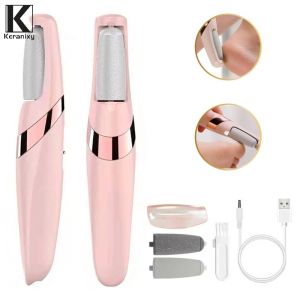 Quivlox Electric Foot File Callus Remover Pedicure Grinder Rechargeable Exfoliating Dry Heel Smoother Home Care