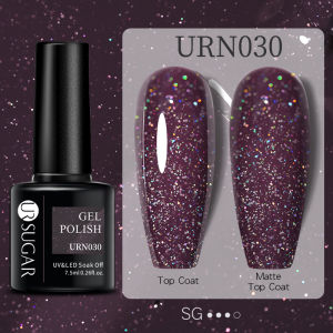 UR SUGAR 7.5ml Nude Glitter Color Gel Nail UV Polish Warm brown Color Series Semi-permanent Varnish Professionals Manicure