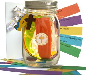 Jesus Bible Verse Jar Read Me When Bible Study Jar. Inspirational Christian Gift for Daily Devotions Happy Birthday Gifts for Women and A Must for Christmas Gift Ideas.