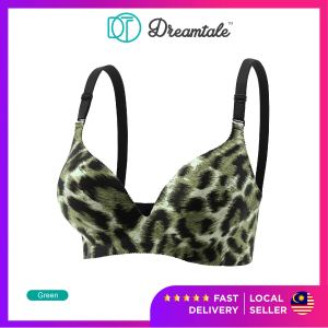 [CD Cup] Dreamtale Baju Dalam Wanita Women Bra Leopard Wireless Push Up Bra Coli Wanita WCO333