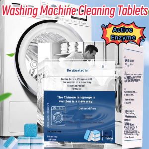【Active Enzyme】ESPI Washing Machine Cleaning Foaming Tablet Effervescent Tablet Cleaner Mite removal Antibacterial