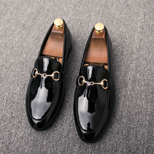 Prikol Sepatu Pantofel Pria Loafer Full Black Pentofel Casual Cowok Ujung Lancip Sepatu Dewasa Slip On Formal Kerja Kantor Formal Shoes 179