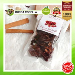 BUNGA ROSELLA KERING / TEH HERBAL ROSELA MERAH  100% ASLI ALAMI KUALITAS PREMIUM GRADE A uk. SACHET