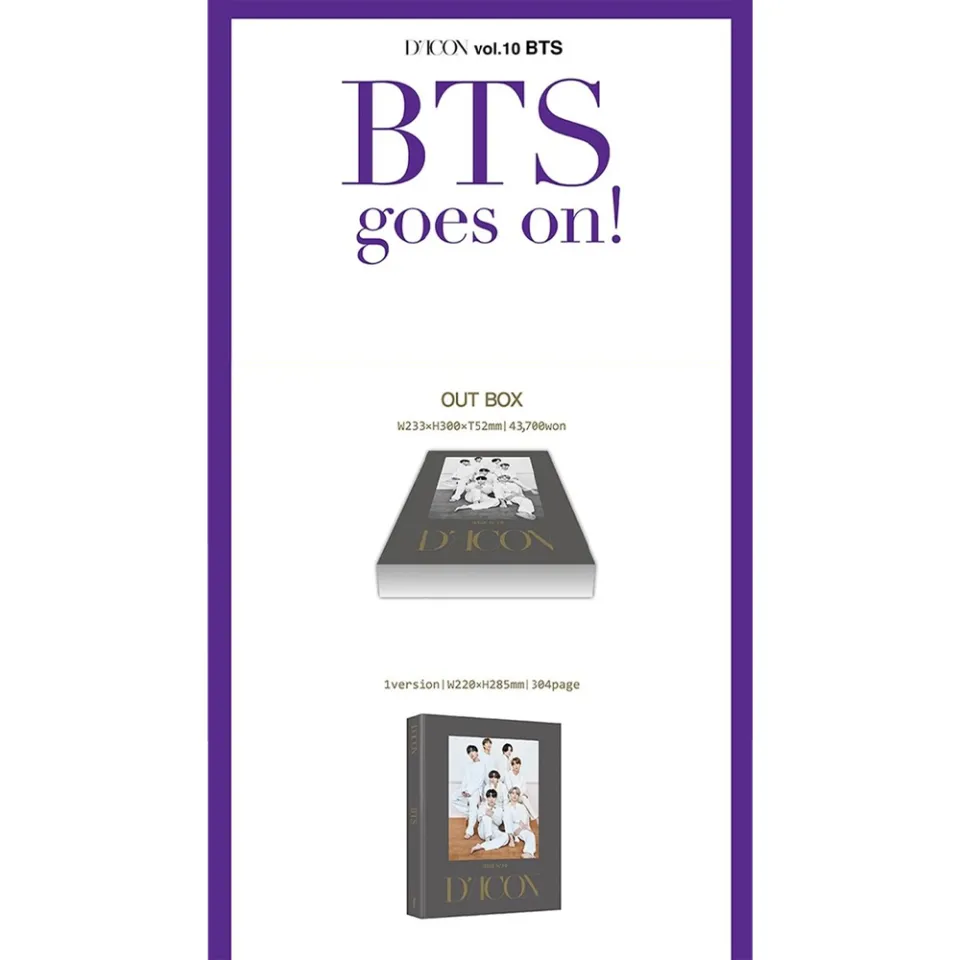dicon BTS goes on! ジョングク BTS D-icon Vol.10 BTS Goes On! JUNGKOOK DICON Magazine Full