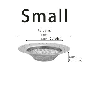 Useful Sink Drainer Strainer Cleaning up Universal Drain Filter Stainless Steel Kitchen Bathroom Bathtube Accessories