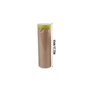 OUREAL Trimmable Pre Taped ing Paper Durable 15m Paint ing Paper Versatile Application Kraft Paper ing Film for Painting Spray Protective
