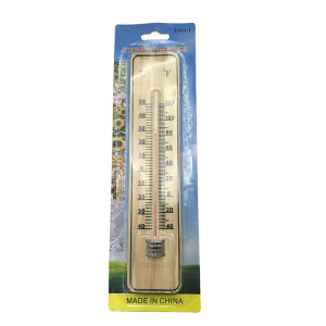 Wooden Thermometer Outdoor garden office room Hung logger Greenhouse Thermometer