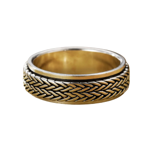 Practical Sturdy Brass Stress Reliever Spinner Rings Accessory for Fashion Enthusiasts and Professional