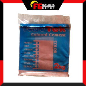 Novtek Colored Cement Red 2kg – High-Quality Pigmented Cement for Decorative and Repair Applications