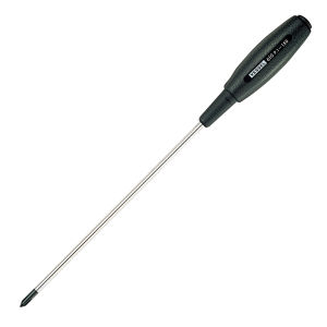 VESSEL No.610 Cushion Rubber Grip JIS Thin Shank Precision Screwdriver (Made in JAPAN)