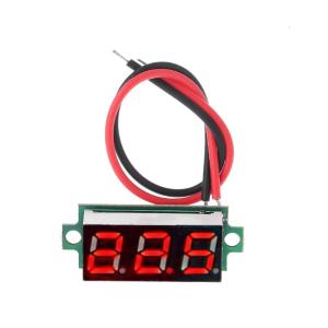 Máy Nhiệt kế điện tử với 2 dây Màn hình đèn LED đỏ Temp Monitor measuirng phạm vi-55 ℃ ~ 125 ℃ được sử dụng cho cảm biến