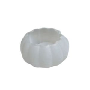 FDGFGG Silicone Pumpkin Candlestick Mold Candle Holder Smooth Pumpkin Candlestick Mould Aromatherapy Candles White Pumpkin Shaped Mold Halloween