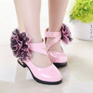 Childrens Shoes Girls Leather Shoes Spring and Autumn 2025 New Soft Sole Girls Princess Shoes Elementary School Students Dance Performance Shoes Western Style