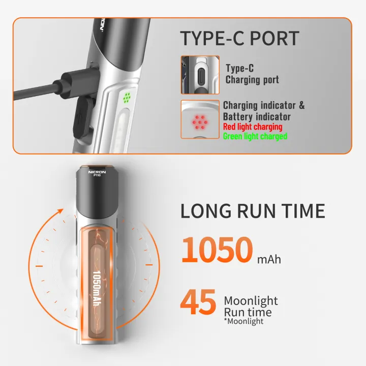 NICRON%20PT10%20Rechargeable%20Flashlight,%201000%20Lumens%20EDC%20Flat%20Flashlight%20with%2090%C2%B0%20Rotatable%20Head%20and%20Strong%20Magnet,%204%20Modes%20White/UV/Warm/RGB,%20IPX4%20Waterproof,%20Hands%20Free%20Flashlight%20for%20Camping,%20Emergency%20-%20Image%206