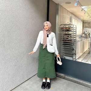 Rok Jeans Cargo - Rok Jeans Wanita Cargo Terbaru