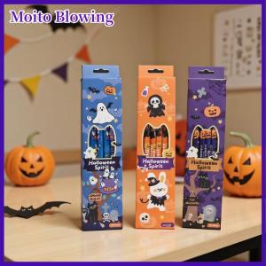 Moito 12Pcs set Halloween Themed Pencils For Kids Birthday Halloween Party Gift Cartoon Pumpkin Ghost Pencil For School Rewards