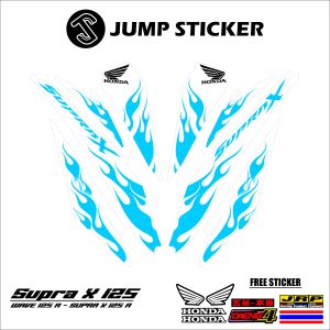 Stiker striping SUPRA X 125 - WAVE 125 R grafis variasi 029