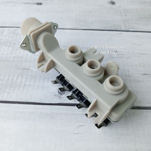 Van cấp nước máy giặt TOSHIBA 3 cổng 220V cửa ngang trắng dài