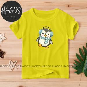 ATASAN KAOS KIDS ANAK CEWEK COWOK LAKI PEREMPUAN COTTON KATUN LENGAN PENDEK DISTRO PENGUIN
