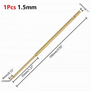 BETTERFORM 1Pcs Tay cầm dài 100mm Dụng cụ vặn vít lục giác Thép tốc độ cao 0.9mm 1.27mm 1.5mm 2mm 2.5mm 3mm Công cụ điều khiển lục giác Bền bỉ Đầu lục giác Dụng cụ sửa chữa mô hình RC dành cho các mô hình FPV RC