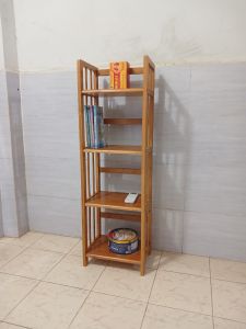 kệ sách 4 tầng sâu 28cm  ngang 38cm  cao 120cm  gỗ cao su đã thông qua xử lý tẩm sấy chống mối mọt bền chịu nước đẹp và thoáng dễ thao tác tháo rời. tốt hơn gỗ thông và Mdf