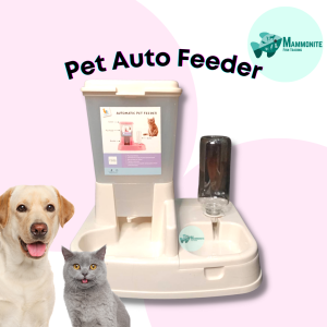Pet Cat Dog Auto Feeder Food Water Container Colorful DHD-9 44cm