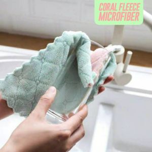 KAIN LAP MICROFIBER KORAL FLEECE PREMIUM TEBAL ANTI MINYAK