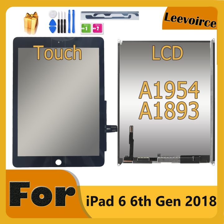 LCD Touch For Ipad 6 6Th Gen 2018 A1893 A1954 Touch Screen Digitizer Panel  LCD Display Screen For Ipad 9.7 2018 A1893 A1954