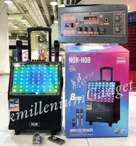 NEW STOCK WIRELESS HIGH POWER SPEAKER LUCES RGB NDR-H08 40W HIGH POWER 8 WIRELESS BLUETOTTH SPEAKER WITH SCREEN