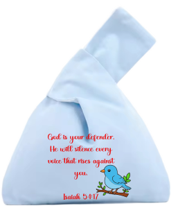 Personalized embroidery mini bag/ bible verse