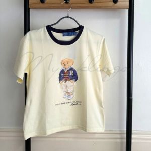 POLO BEAR COTTON JERSEY TEE SHIRT OFF-WHITE
