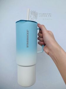 |CHÍNH HÃNG| LY STARBUCKS GIỮ NHIỆT STANLEY - BLUE WHITE GRADIENT 1180ML