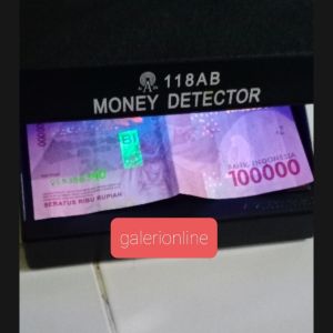 lampu kasir cek uang money detector 118