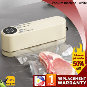 3 in 1 Vacuum Sealer Machine - Portable Wireless USB Rechargeable LED Display ABS Material Food Preservation System - Ideal for Cooking