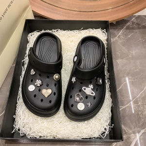 [Free Shipping] WomenS Summer New Style Clogs Snow Boots Thick-Soled Beach Shoes Non-Slip Soft-Soled Closed-Toe Outdoor Sandals