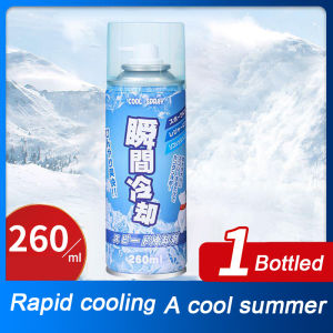 SG [READY STOCK] Summer cooling miracle of cooling spray dry ice instant cooling portable instant cooling spray for cooling and heat dissipation rapid cooling air coolant spray降溫噴霧/降溫神器/冰爽夏季/降溫解暑