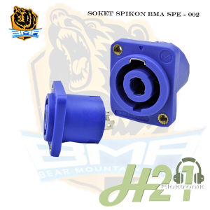 Soket Socket Speakon / Speakon Cewek / Contra Speakon BMA SPE 002 / Soket Spikon BMA Biru