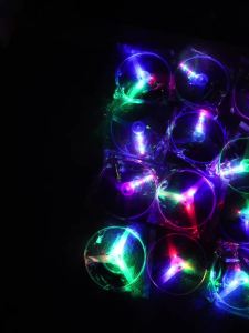 Childrens toys 6 lights pull cord flying saucer spinning flying fairy thickened luminous toys night market floor stalls toys