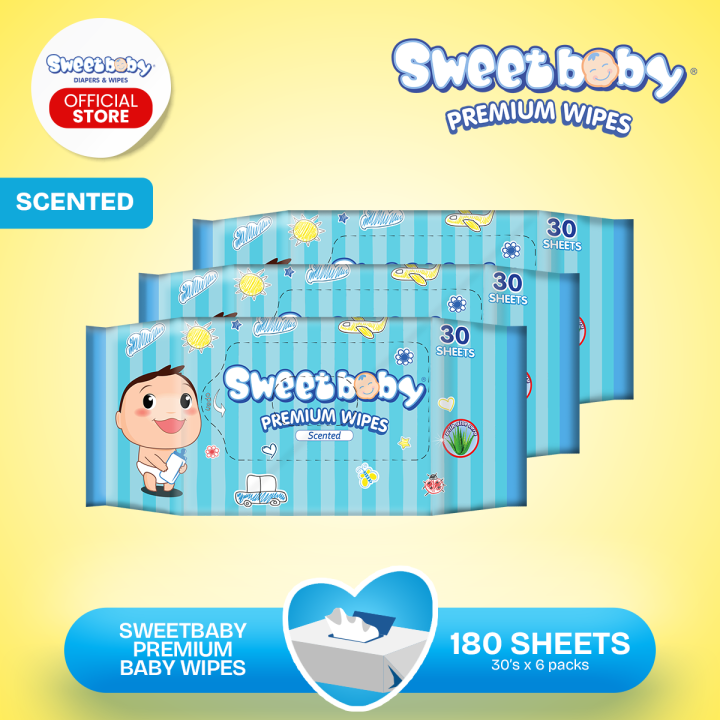 SWEETBABY PREMIUM BABY WIPES WITH ALOE VERA 30S x PACKS WET CLEANSING  WIPES FOR BABY Lazada PH