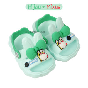 Sandal Slop Anak Perempuan Bayi Balita Tali Belakang Usia 6 Bulan 1 2 3 4 5 Tahun Karakter Lucu Cewek Irsoe 363k