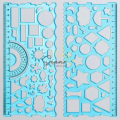 Penggaris Geometri Multifungsi 2 pcs Mal Flow Chart. 