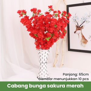 5 cabang bunga sakura palsu bunga sakura buatan